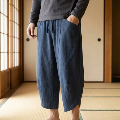 Japanese Cropped Pants Mens