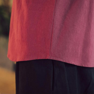 A japanese Linen shirt detail for casual outfits