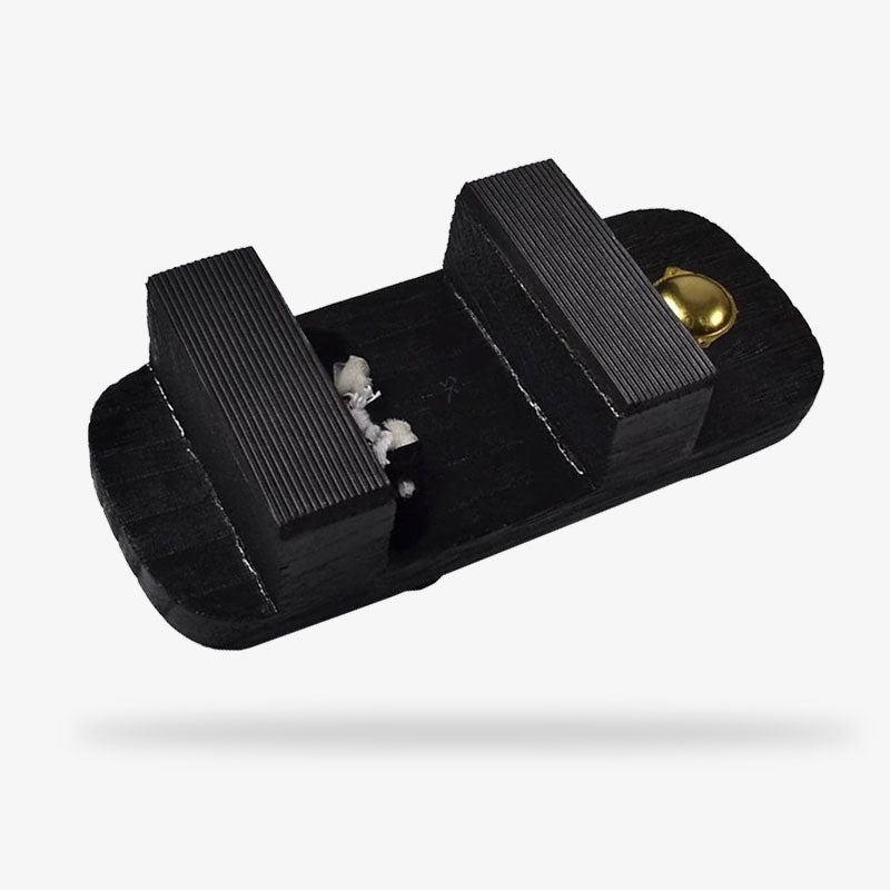 Array of traditional Japanese sandals, including zori and geta styles. The black japanese geta is black color and handmade with wood