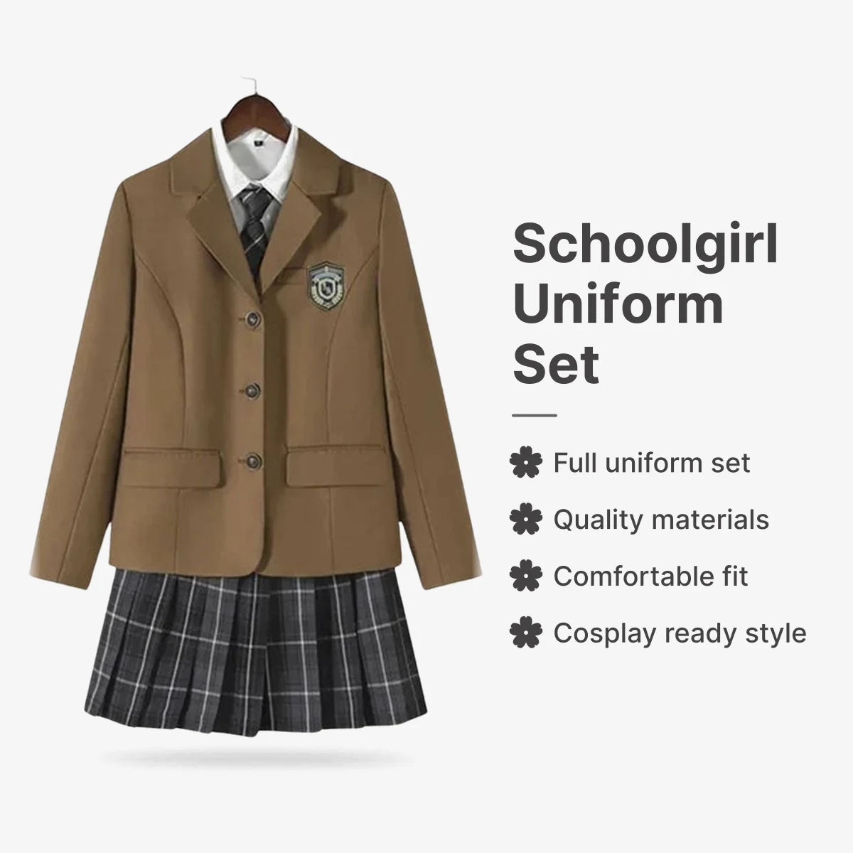 Japanese Student Uniforms : Full uniform set, Quality materials, Comfortable fit, Cosplay ready style