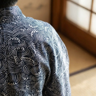 Japanese Wave Pattern Kimono