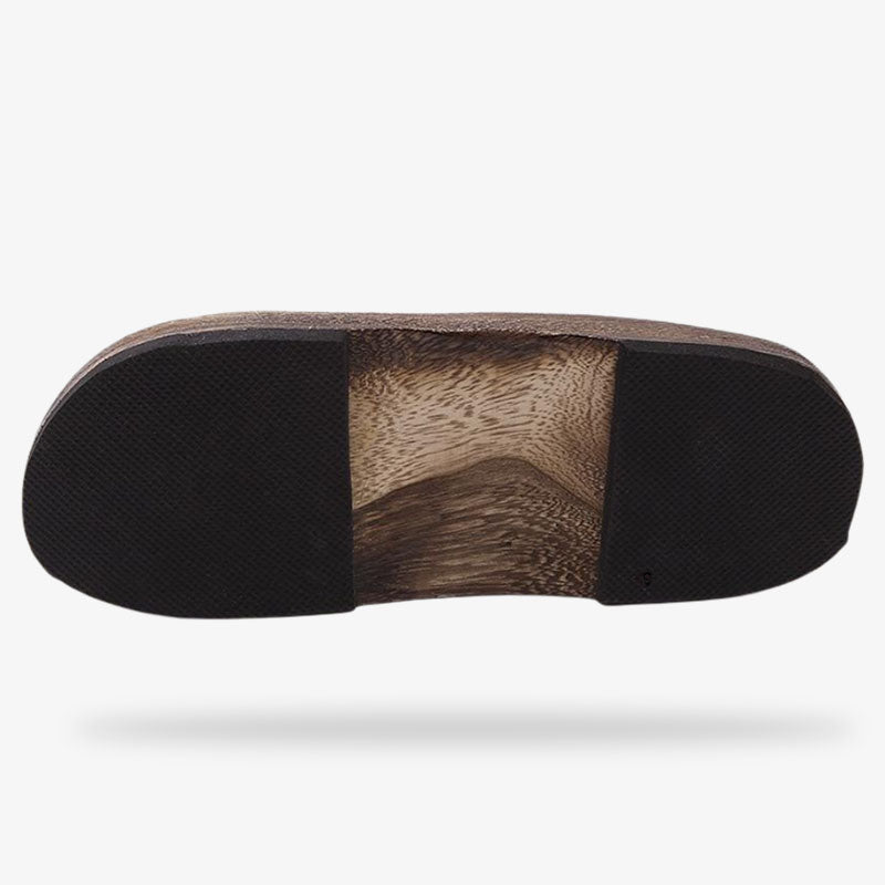 japanese zori anti slipper made with caoutchouc and quality wood