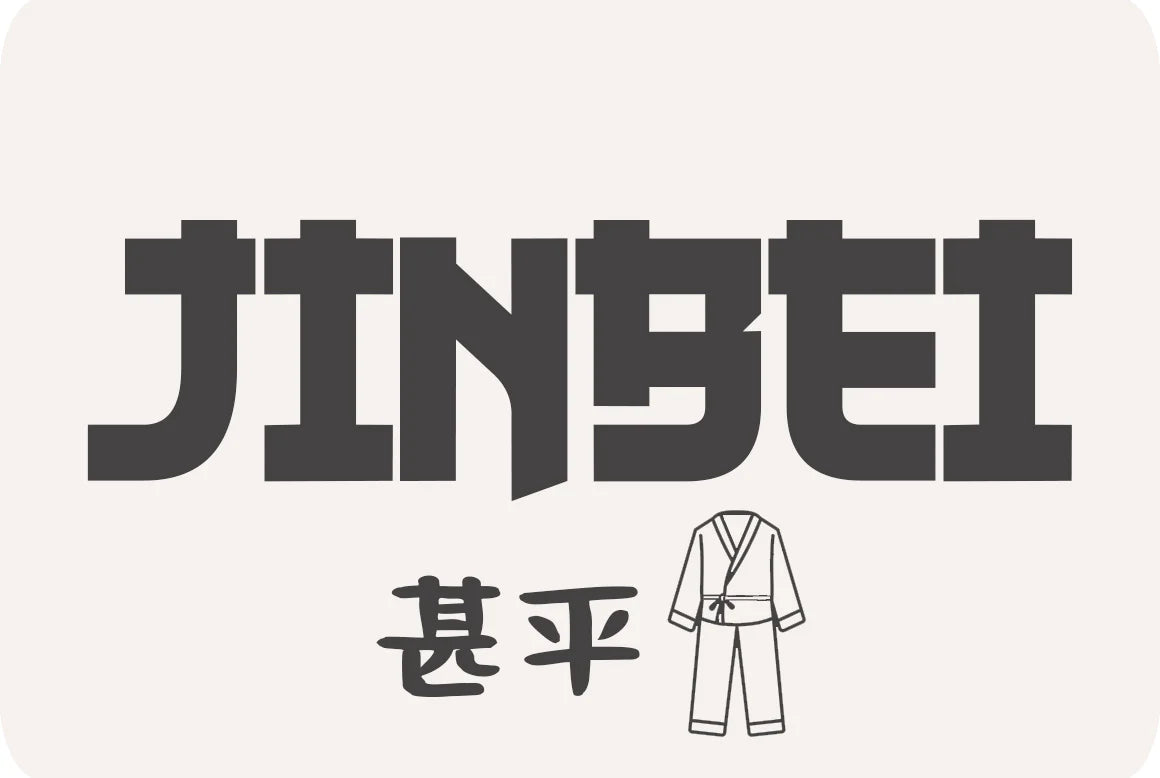 Jinbei clothing products from a japanese store collection. Kanji letter meaning (japanese pajamas jinbei)