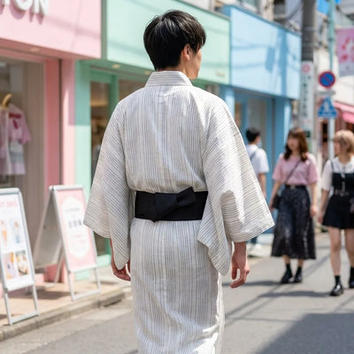 Striped Kimono Men