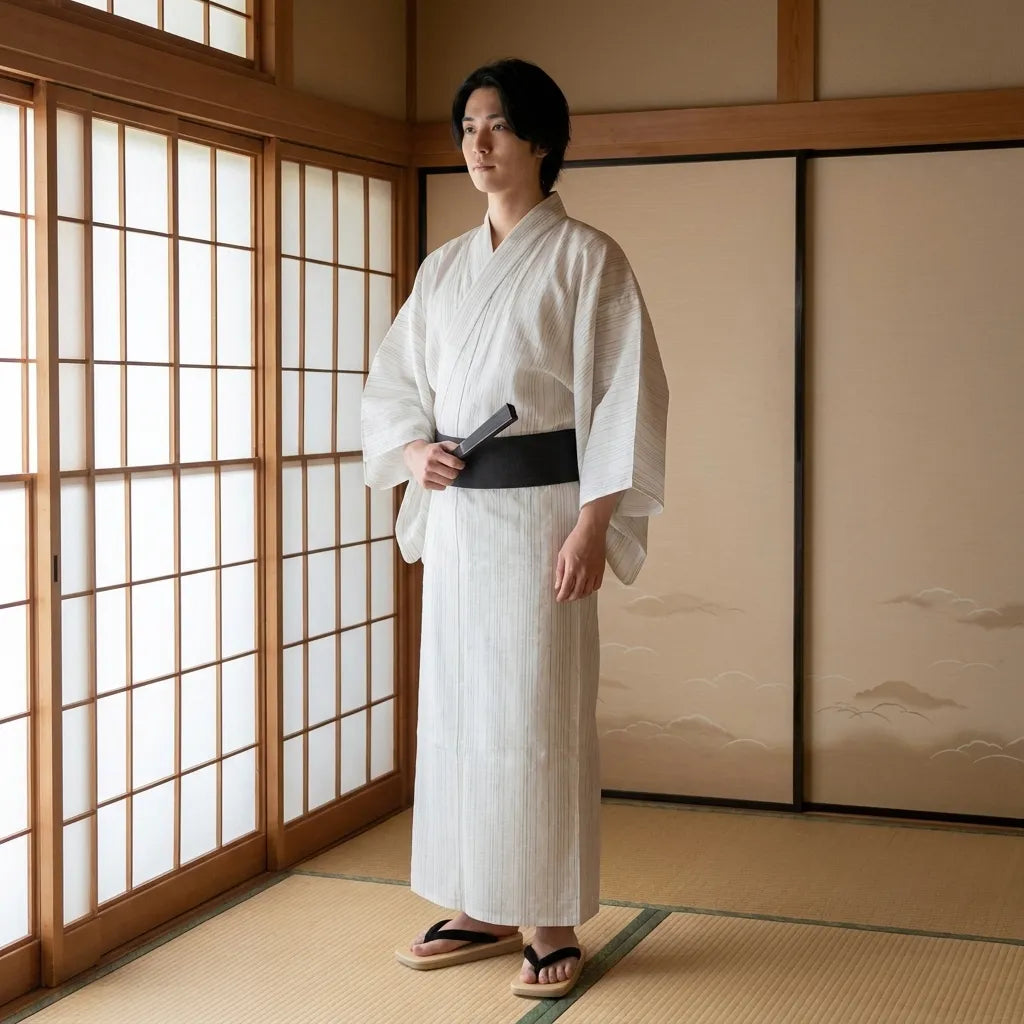 Striped Kimono Men