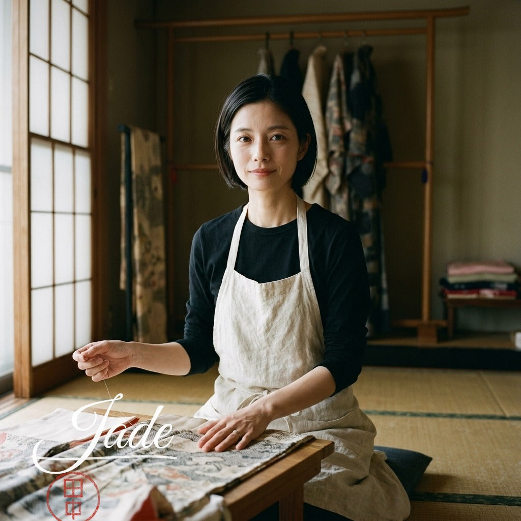 Jade Tanaka, co-founder of KimuraKami, in her studio
