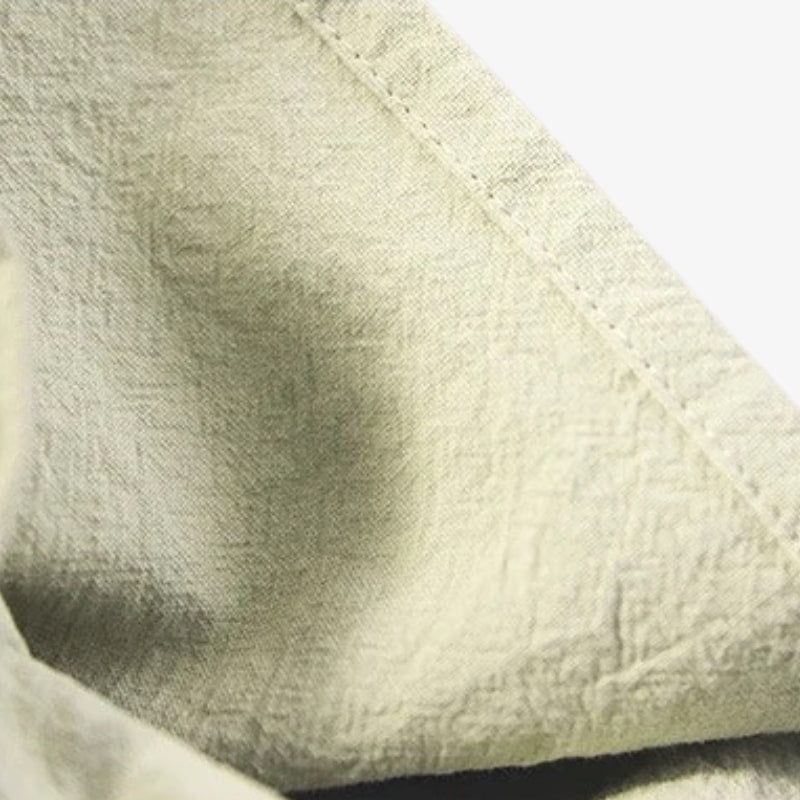 Cross back outfit with Japanese style crafted with quality linen material apron, offering ease of movement and elegant simplicity for daily wear.