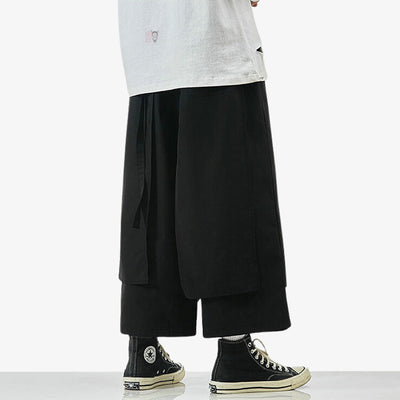 Mix tradition and modernity with loose Japanese style hakama pants 