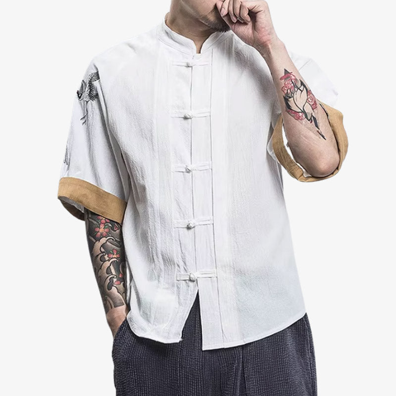 a white Made in Japan tee shirts designed with quality craftsmanship and subtle cultural details, reflecting authentic Japanese streetwear