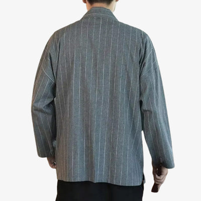 Male kimono formal haori with traditional tailoring and refined style, often worn for special occasions or modern Japanese elegance.