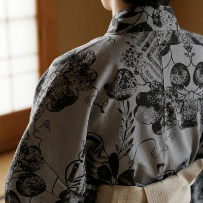 Grey Japanese Kimono