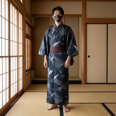 Crane Kimono Men