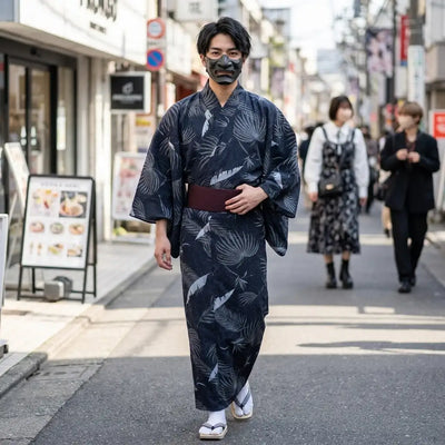 Crane Kimono Men