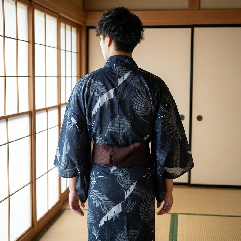 Crane Kimono Men