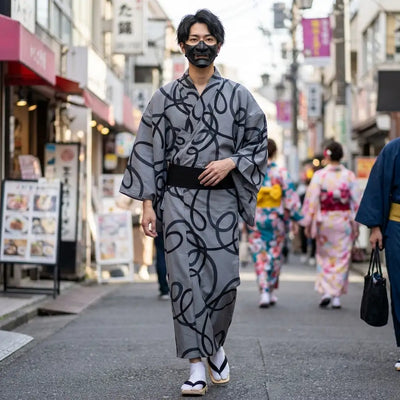 Gray Kimono