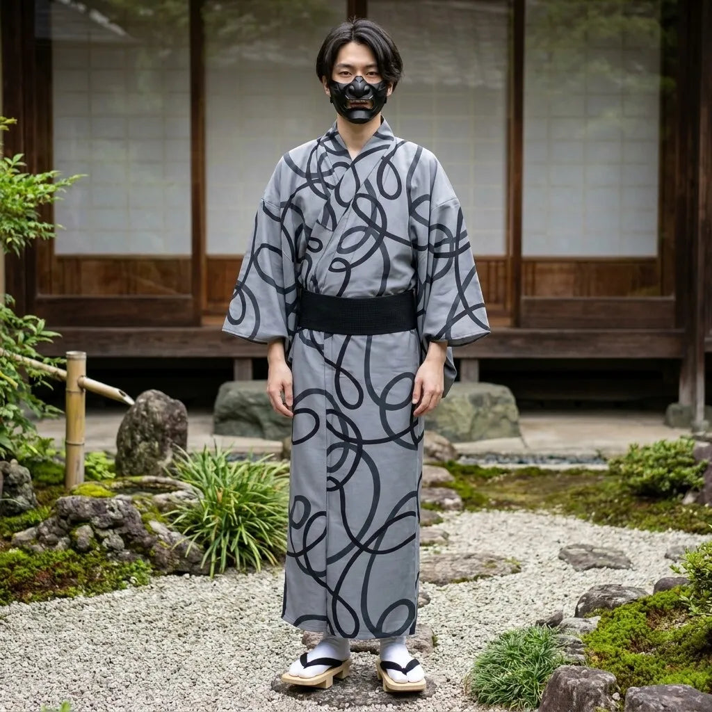 Gray Kimono