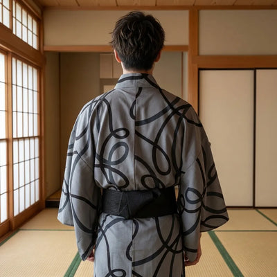 Gray Kimono