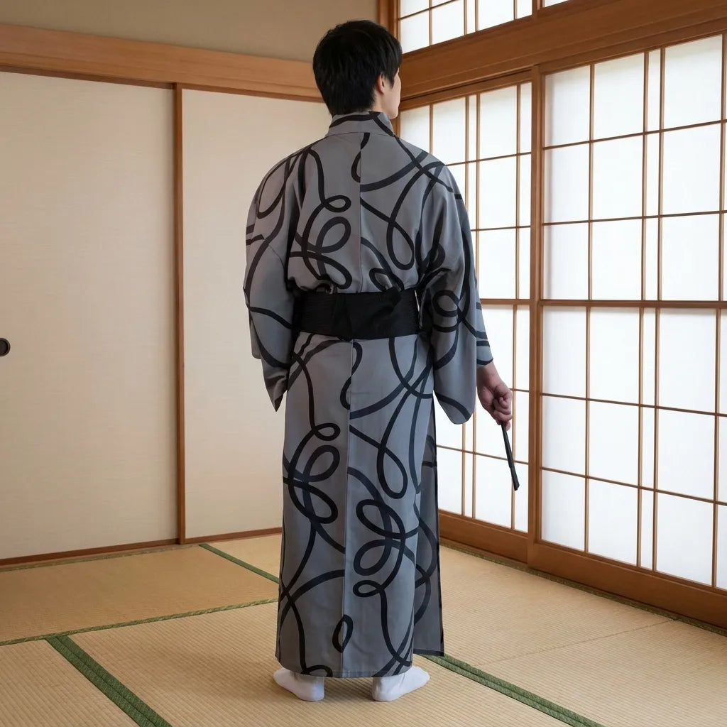 Gray Kimono