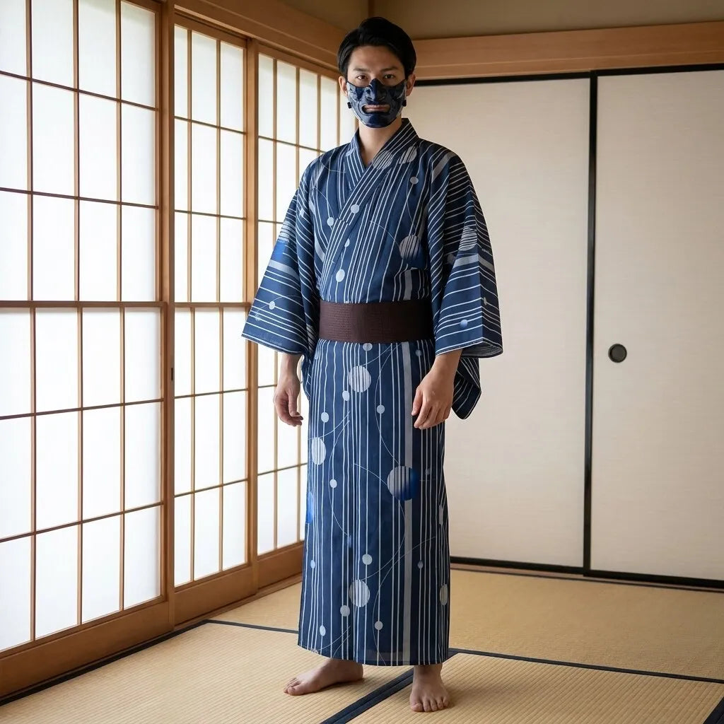 Blue Kimono Men