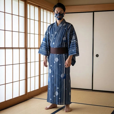 Blue Kimono Men