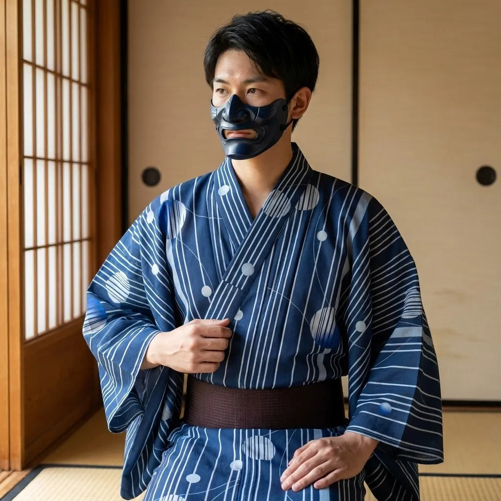 Blue Kimono Men