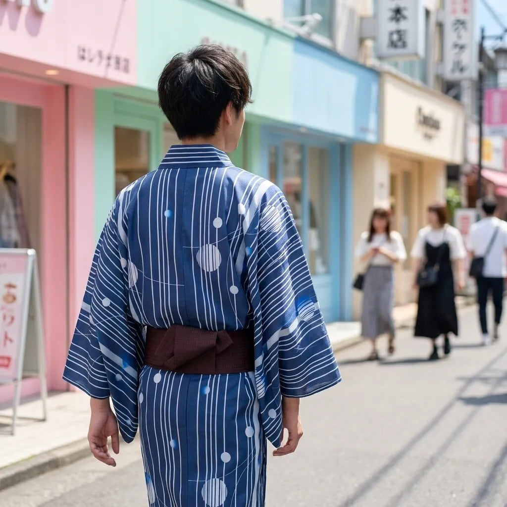 Blue Kimono Men