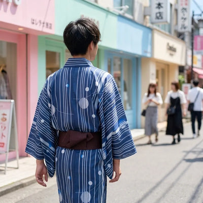Blue Kimono Men