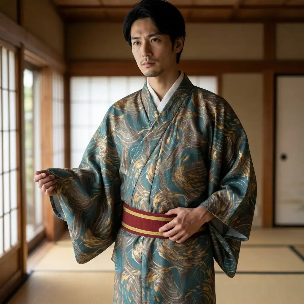 Gold Kimono Men