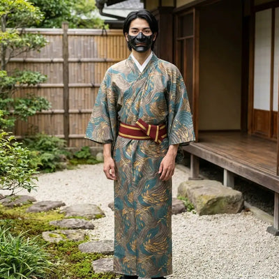 Gold Kimono Men
