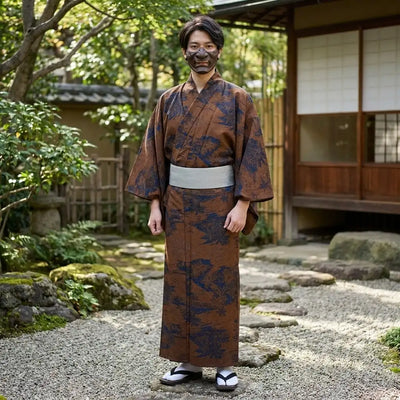 Brown Kimono Men