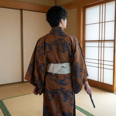 Brown Kimono Men