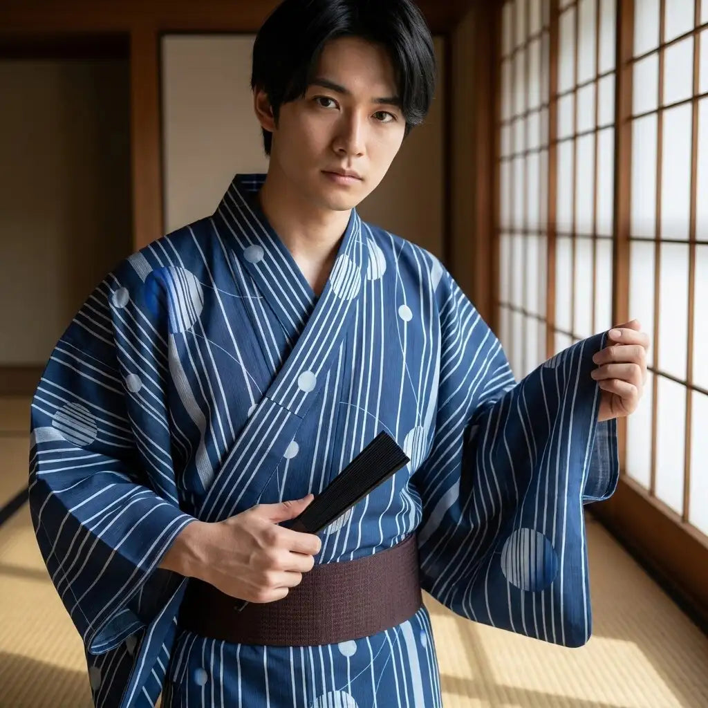 Blue Kimono Men