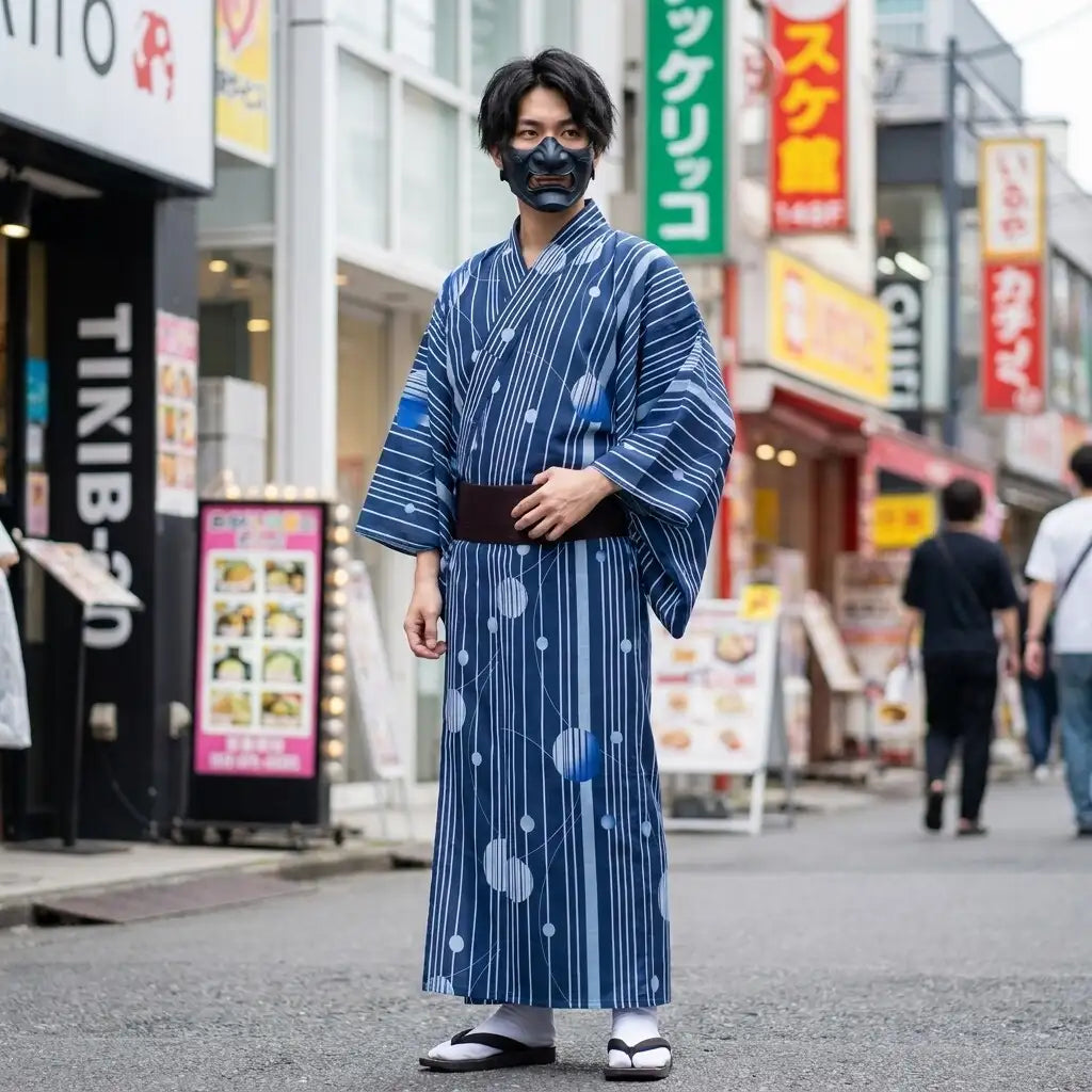Blue Kimono Men