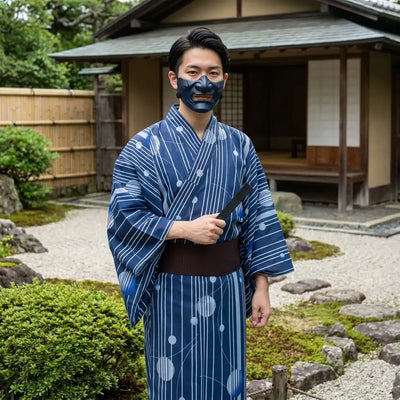 Blue Kimono Men