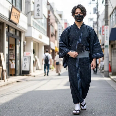 Black Yukata Men