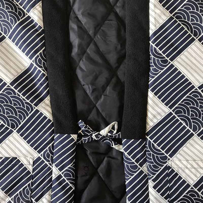Find This kimono coat at Manes Hanten Shop Jacket Rayon Blendis. Traditional hanten jacket with Japanese wagara motif. It is an emblematic Japanese garment worn over the kimono.