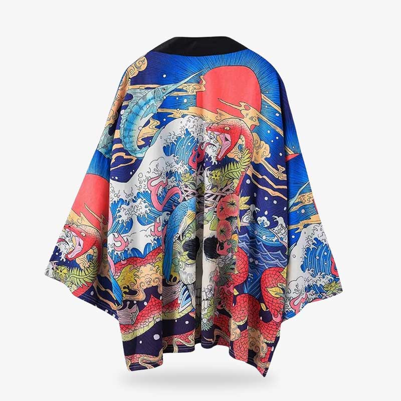 Blend tradition with modernity with a modern japanese style kimono for women, perfect for adding a touch of elegance to any outfit.