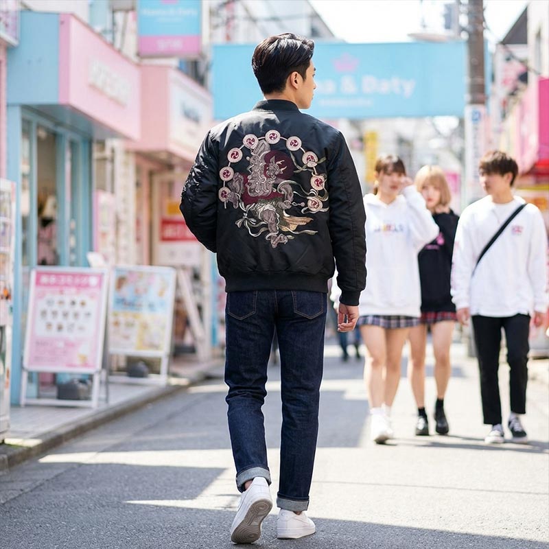Raijin & fujin sukajan souvenir jacket | KimuraKami