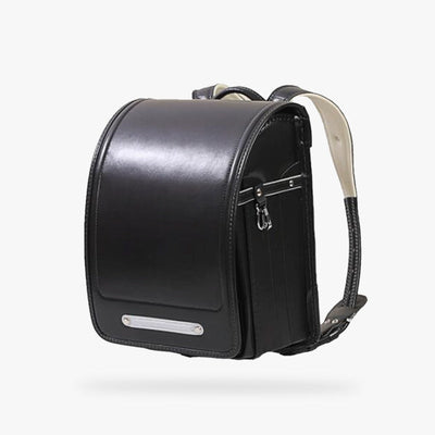 this black japanese bag is a Randoseru Backpack For Adults. It's the traditional bag of Japanese schoolchildren. It's a sturdy, high-quality bag that will last for years.