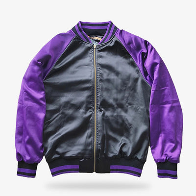 This reversible sukajan jacket Japan offers two unique designs, blending traditional Japanese elements with modern streetwear