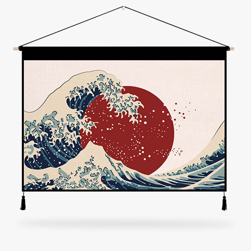 Thie great wave of kanaawas Japanese wave painting is a deco object inspired by the japanese culture