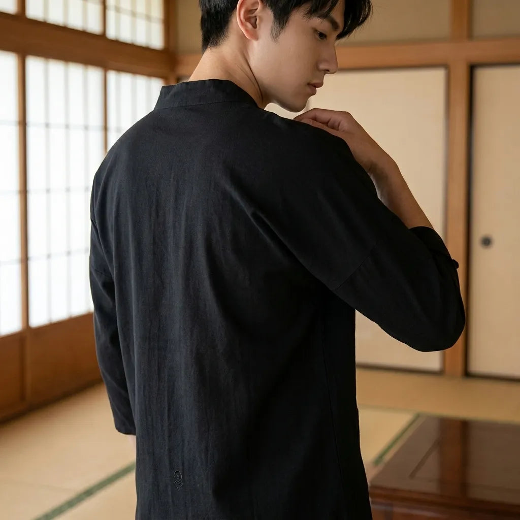 Black Japanese Shirt