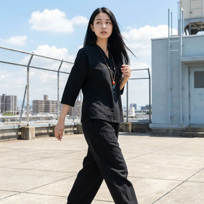 Black Japanese Shirt