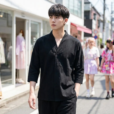 Black Japanese Shirt
