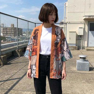 ukiyo e print haori