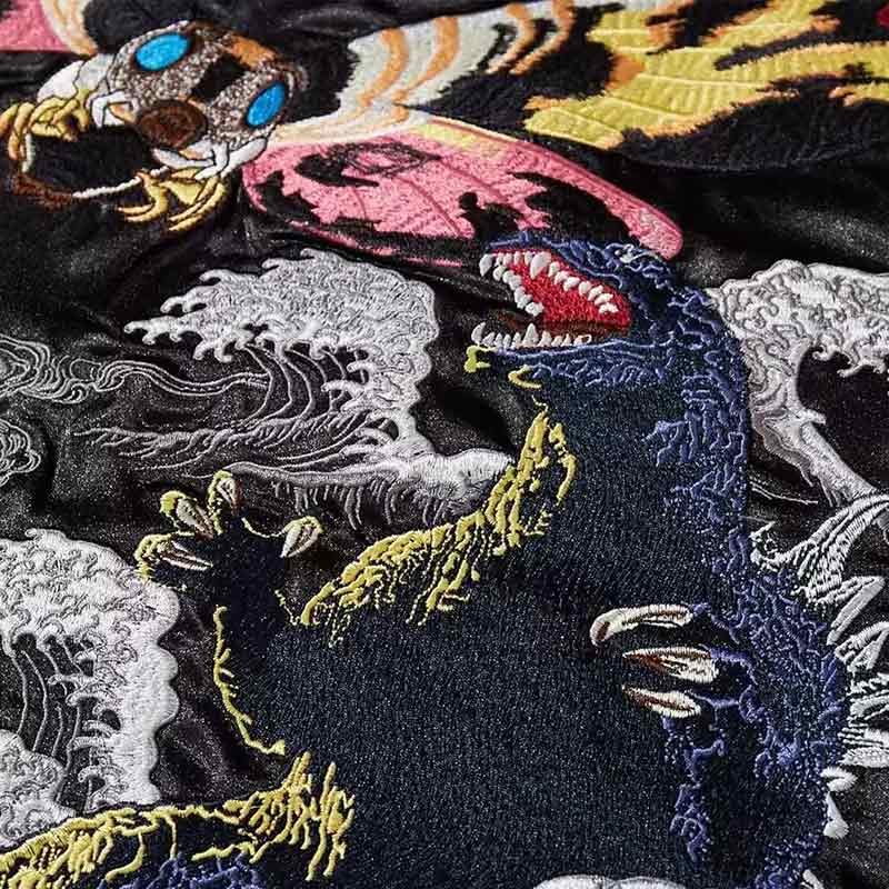アート・デザイン・音楽 JAPANESE EMBROIDERED JACKETS VOLUME 2 Wolf Souvenir Jacket – KimuraKami