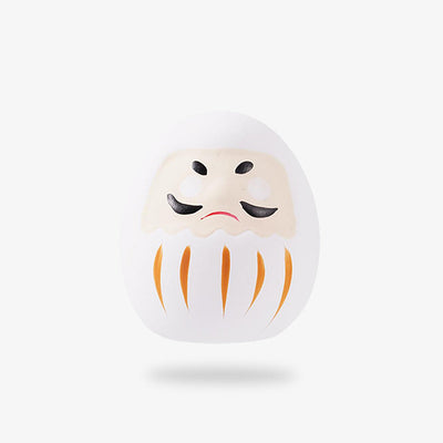 The White Daruma Doll is a japanese lucky charm