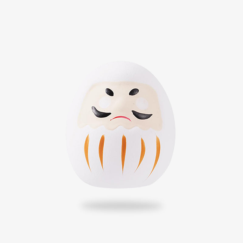 The White Daruma Doll is a japanese lucky charm