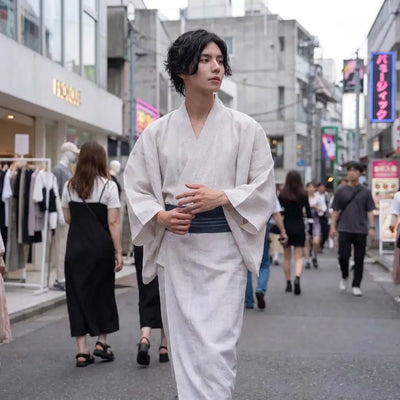 White Kimono Men