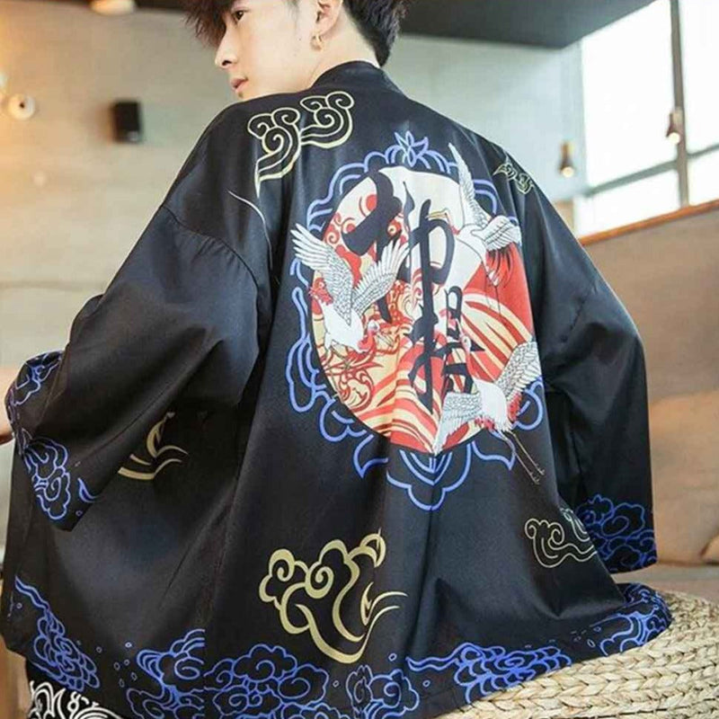 Black kimono Haori jacket